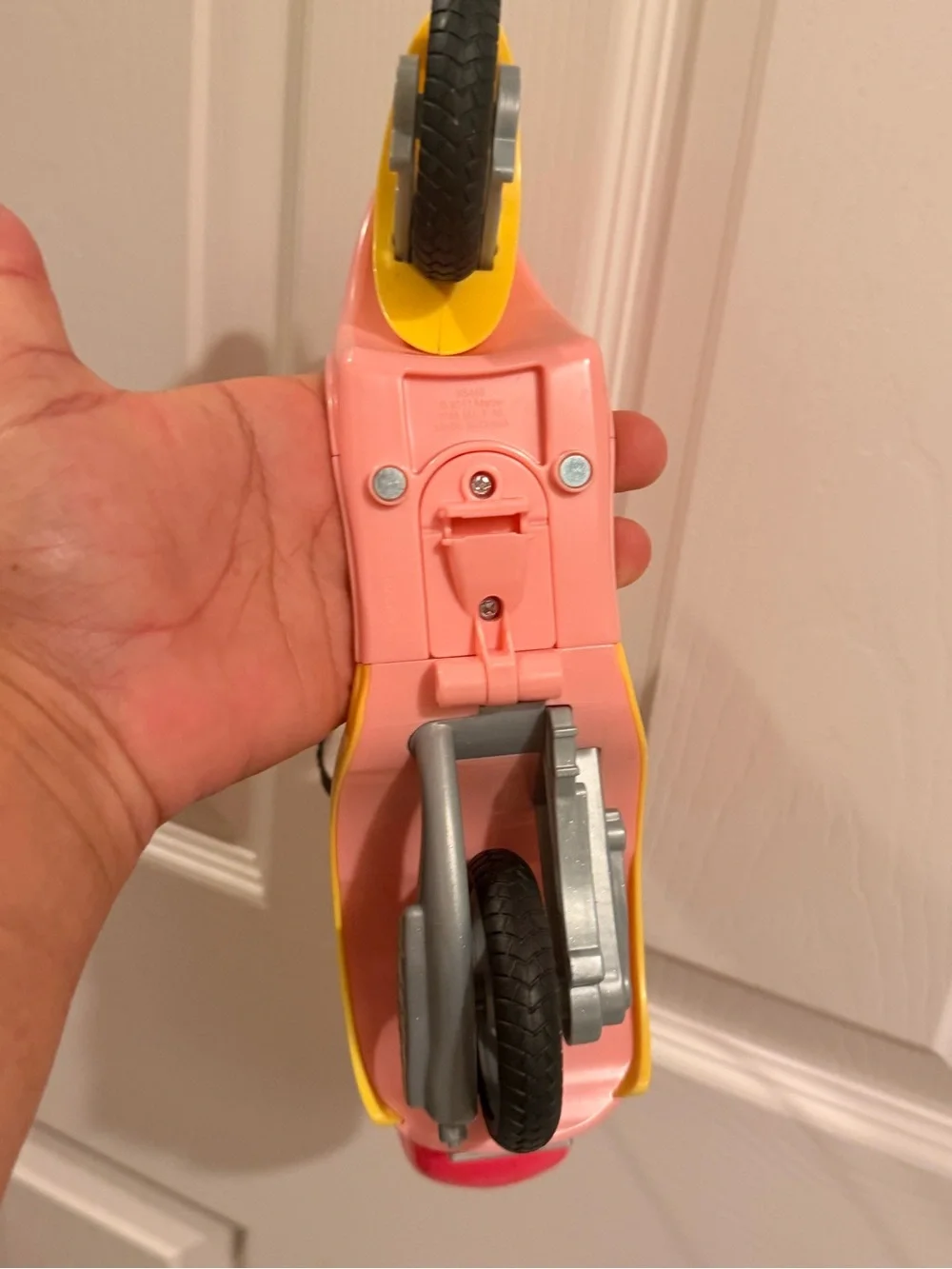 Barbie Pink and Yellow Scooter Moped Vehicle Toy - Mattel Original  Pink and Yel
